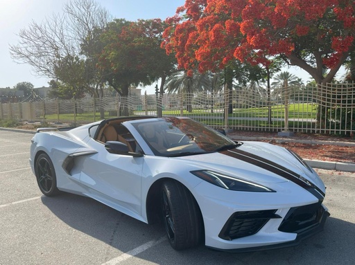 The extraordinary corvette white rental Dubai