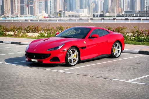 Renting a Ferrari Portofino in Dubai