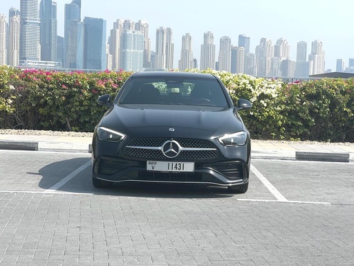 Renting a Mercedes C200 2022 in Dubai