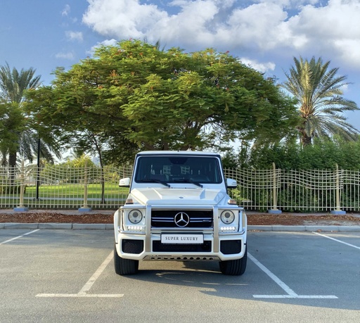 Rent a Mercedes G63 White in Dubai